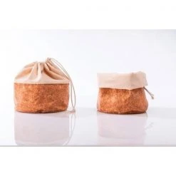 Nuts Innovations AG Brotkorb / Sack Mit Kordel Größe L 24cm Kork/beige