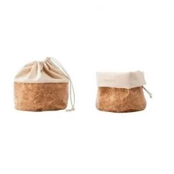 Nuts Innovations AG Brotkorb, Sack Mit Kordel 20 Cm Beige