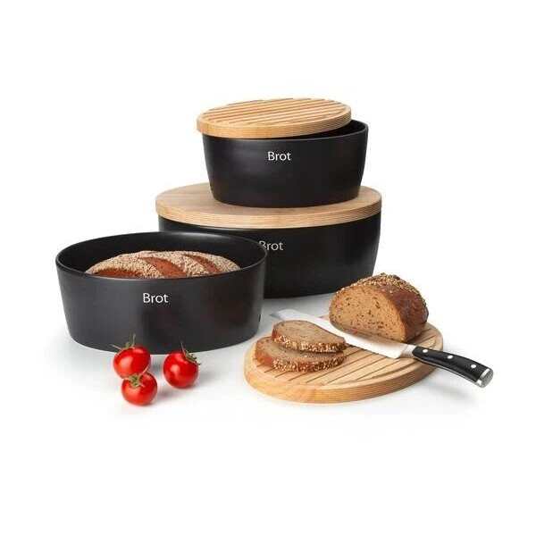 Continenta Brottopf 36x23 Cm Schwarz 2 Continenta Brottopf 36x23 Cm Schwarz – Bild 2