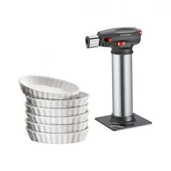 Küchenprofi Creme-Brulee-Set 7-tlg. 6 Schälchen Und Brenner