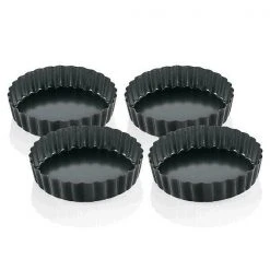 Küchenprofi Tartelettform 4er-Set 12 Cm Schwarz